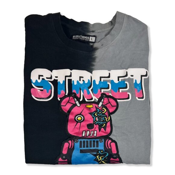 Limited Edition REBEL MINDS 2014 "Street Capitalist" Bear Patch + Screen Tee - Picture 10 of 11